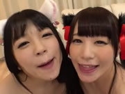 動漫宅 南梨央奈 小西真理惠 Cosplay貓耳喵娘 口爆中出